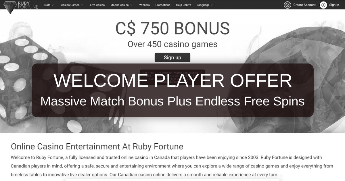 Ruby Fortune Casino Canada